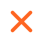 Orangenes Kreuz